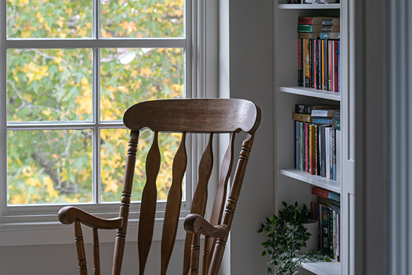 Contemporary painted interior space